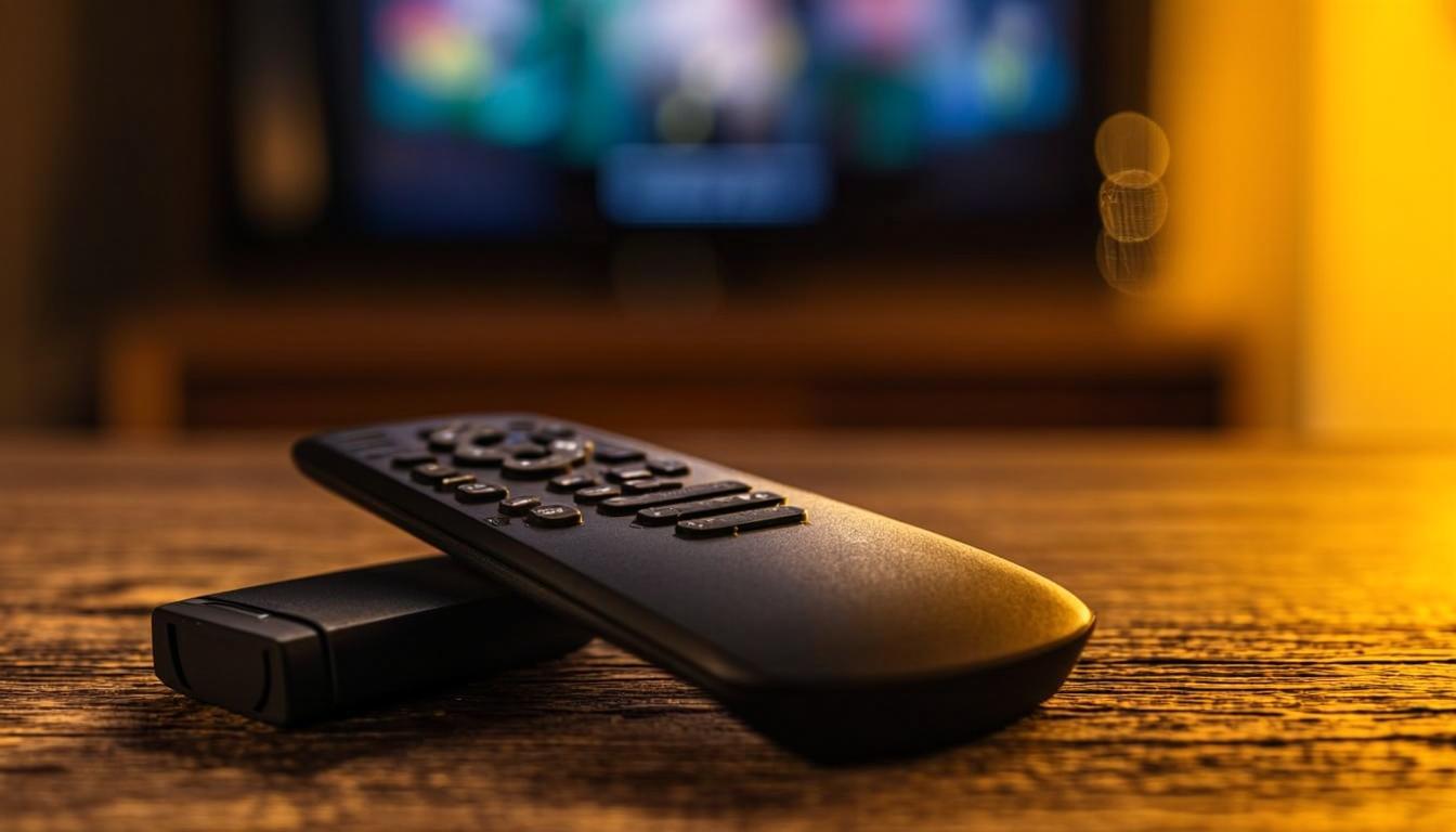 Télécommande Fire Stick pour installer IPTV Smarters Pro sur Fire TV